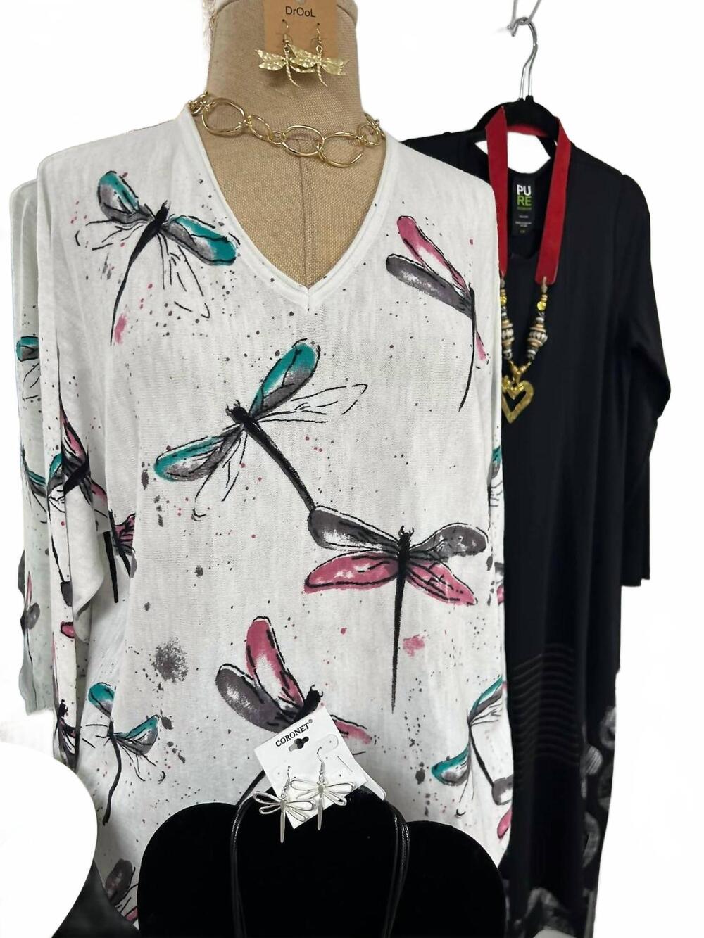 NEW SHANA APPAREL women's cotton v-neck sweater in white
